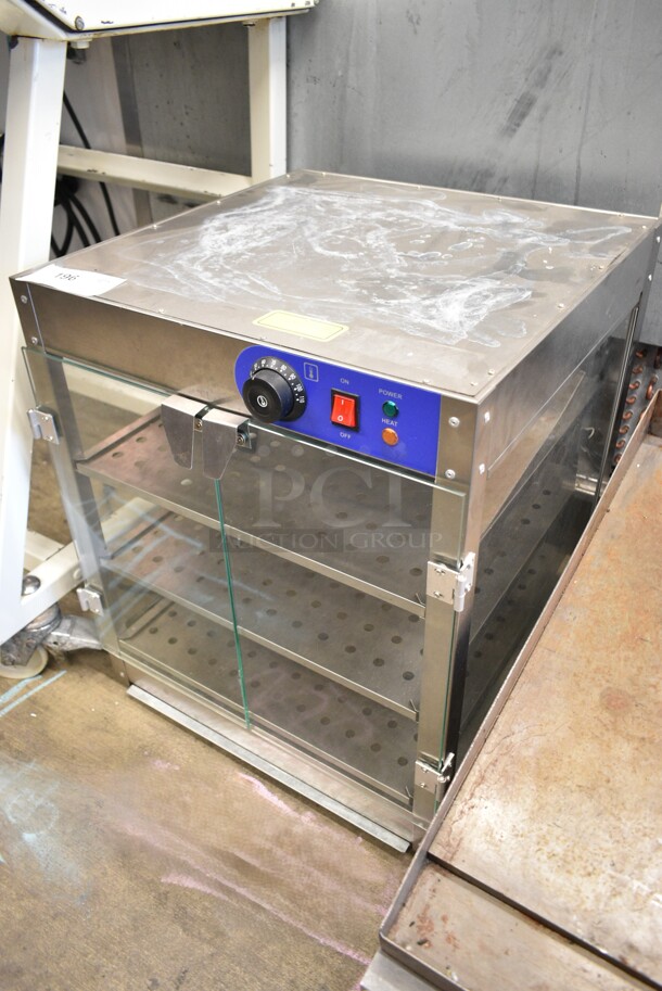 Stainless Steel Commercial Countertop Heated Display Case Merchandiser. Tested and Working! - Image 2 of 6
