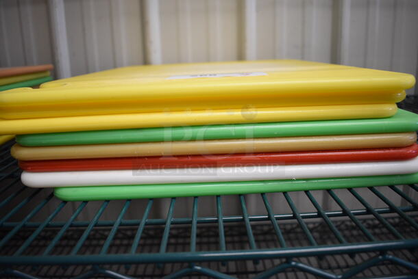 9 Cutting Boards; Tan, 3 Yellow, 2 Green, Red and White. 15x20x0.5. 9 Times Your Bid! - Image 3 of 3