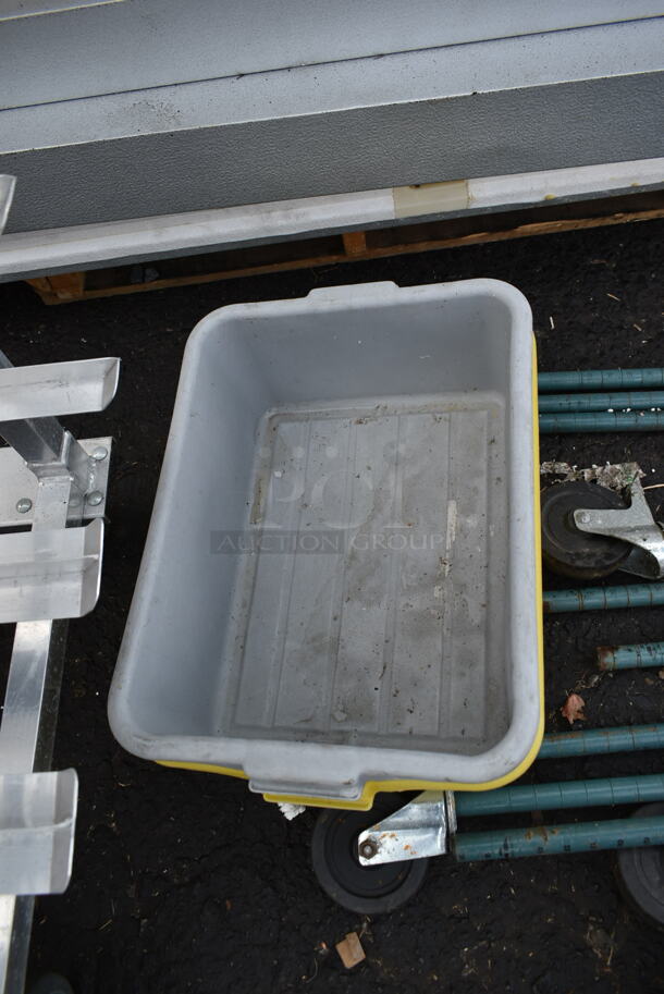 ALL ONE MONEY! Lot of 2 Bus Bins and 1 Lid. - Image 3 of 3