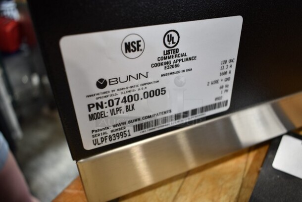 BRAND NEW SCRATCH AND DENT! 2022 Bunn VLPF 07400.0005 Stainless Steel Commercial Automatic Coffee Brewer with Two Lower Warmers. 120 Volts, 1 Phase.  - Image 8 of 8