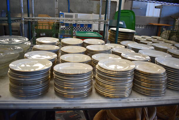 ALL ONE MONEY! Lot of Items on Tabletop Including Ceramic and Glass Plates - Image 8 of 11