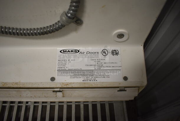 Mars Model 36CH White Metal Air Door Air Curtain. 115 Volts, 1 Phase. 36x14.5x12 - Image 3 of 4