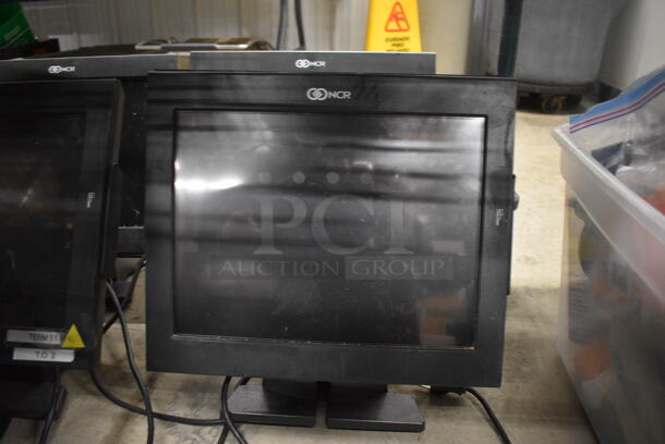 3 NCR 15" POS Monitors w/ Credit Card Strip Reader. 3 Times Your Bid! - Image 3 of 3