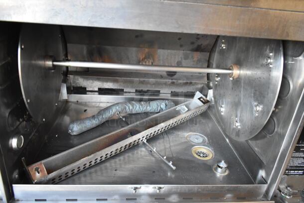 Hardt Inferno 3500 Stainless Steel Commercial Natural Gas Powered Rotisserie Oven. Comes w/ Metal Legs on Commercial Casters. 76,000 BTU.  - Image 5 of 11