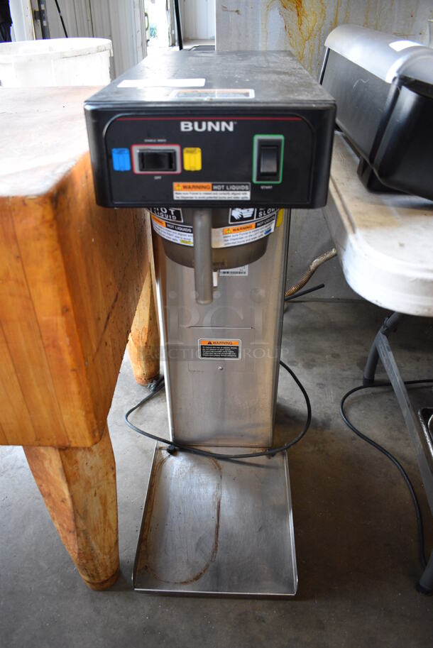 2012 Bunn Model TB6Q Stainless Steel Commercial Countertop Iced Tea Machine w/ Poly Brew Basket. 120 Volts, 1 Phase. 10x21x34.5