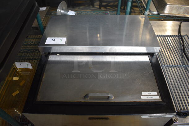 Perlick Model FR24 Stainless Steel Commercial Back Bar Cooler w/ Sliding Lid. 115 Volts, 1 Phase. 24x24x35.5. Tested and Working! - Image 3 of 6