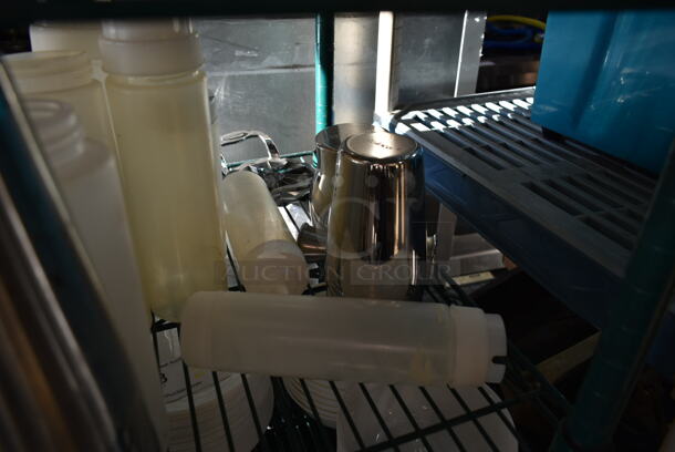 ALL ONE MONEY! Tier Lot of Various Items Including Poly Bins and Metal Mixing Cups - Image 4 of 4