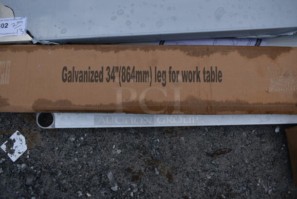 BRAND NEW SCRATCH AND DENT! Regency 600TSB3072S 30" x 72" 16-Gauge Stainless Steel Commercial Work Table with 4" Backsplash and Undershelf - Image 4 of 6