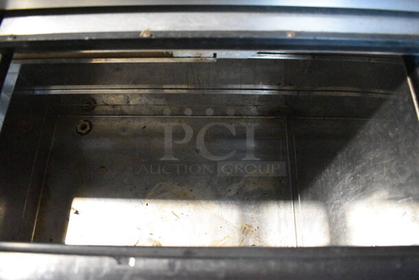 Perlick Model FR48SS Stainless Steel Commercial Bottled Back Bar Cooler w/ 2 Sliding Lids on Commercial Casters. 115 Volts, 1 Phase. 48x25x40. Tested and Working! - Image 5 of 8