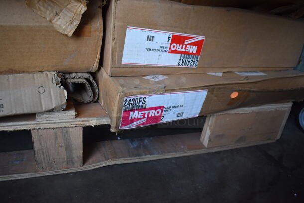 PALLET LOT OF 14 Various Boxes of Shelves Including Metro 18x30, Metro 24x48, Metro 24x30. 14 Times Your Bid! - Image 7 of 11