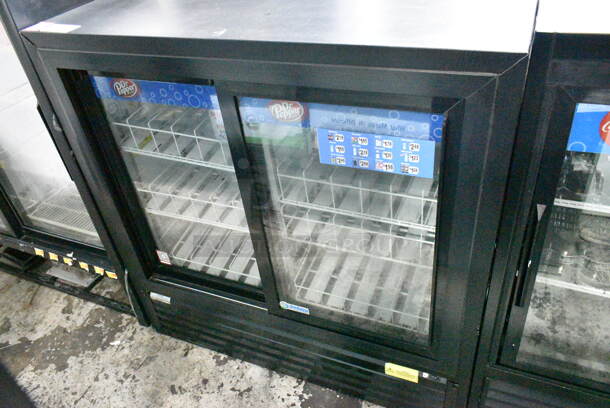 Imbera CRD41 Metal Commercial 2  Door Reach In Cooler Merchandiser w/ Poly Coated Racks. 115 Volts, 1 Phase. Tested and Working! - Image 1 of 5