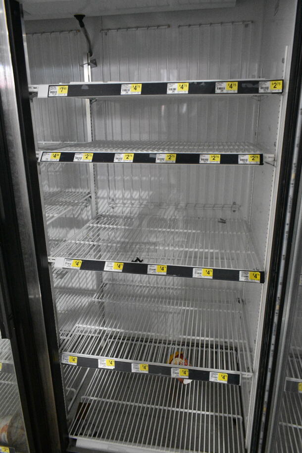True GDM-49F-LD Metal Commercial 2 Door Reach In Freezer Merchandiser w/ Poly Coated Racks. 115/208-230 Volts, 1 Phase. Tested and Working! - Image 3 of 4