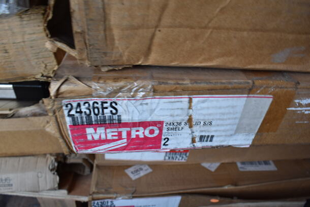 PALLET LOT OF 14 Various Boxes of Shelves Including Metro 18x30, Metro 24x48, Metro 24x30. 14 Times Your Bid! - Image 8 of 11