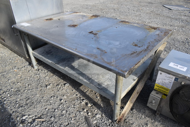 Stainless Steel Equipment Stand w/ Metal Under Shelf. 48x30x19 - Image 3 of 4