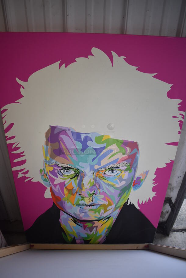 7 Various Pictures Including Amy Winehouse, Jamie Foxx, Napoleon Dynamite, Cardi B, Vincent Van Gogh, Martin Luther King Jr and Sting. 26x1x26, 32x1x48. 7 Times Your Bid! - Image 8 of 9