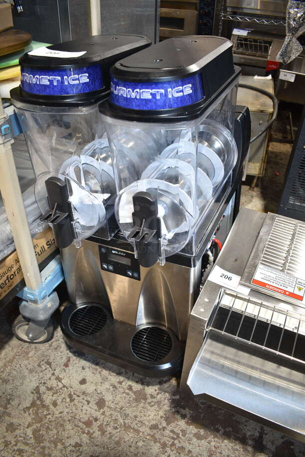 BRAND NEW SCRATCH AND DENT! 2024 Bunn ULTRA NX Stainless Steel Commercial Countertop Double 3 Gallon Slushy Machine. 120 Volts, 1 Phase. Tested and Working! - Image 3 of 8