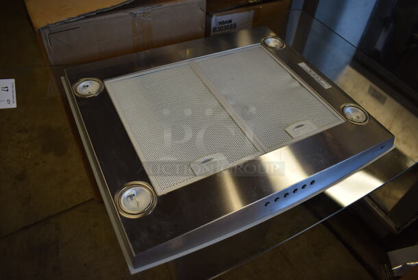 BRAND NEW SCRATCH AND DENT! Hafele Stainless Steel Island Range Hood. 120 Volts, 1 Phase. 23.5x35.5x25 - Image 4 of 9
