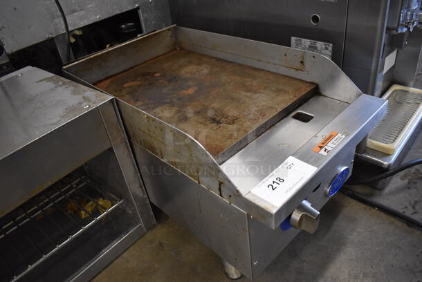 Globe Stainless Steel Commercial Countertop Natural Gas Powered Flat Top Griddle. 15x29x13 - Image 3 of 6