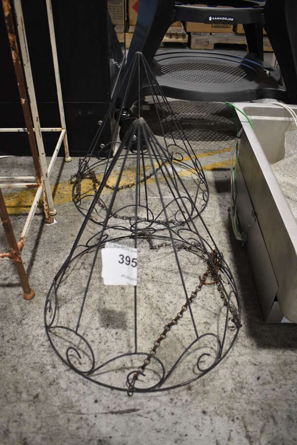 2 Black Metal Baskets. 14x14x14.5. 2 Times Your Bid! - Image 1 of 2