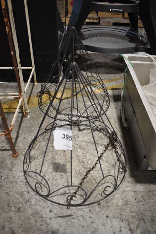 2 Black Metal Baskets. 14x14x14.5. 2 Times Your Bid!