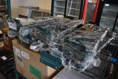 ALL ONE MONEY! Lot of 20 BRAND NEW Green Finish Brackets. 3x27x8
