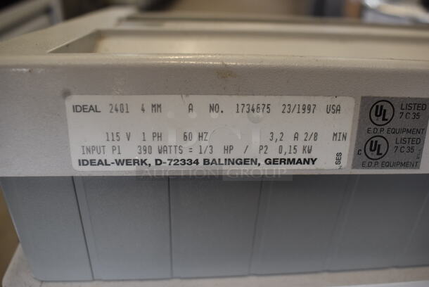 Ideal 2401 Shredder on Wheels 115 Volt 1 Phase. Tested and Working!  - Image 5 of 7