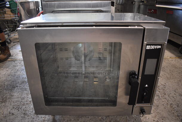 2021 Doyon DCOT5 Stainless Steel Commercial Countertop Electric Powered Half Size Convection Oven w/ View Through Door. 208 Volts, 1 Phase. 30x26x26.5