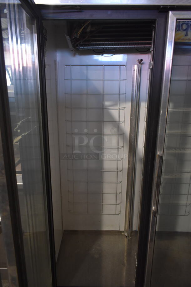 CustomCool GDF2R Stainless Steel Commercial 2 Door Reach In Cooler Merchandiser. Does Not Come w/ Remote Compressor. - Image 4 of 7
