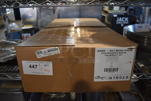 ALL ONE MONEY! Lot of 2 Boxes of Sandwich Wrap Sheets - Image 2 of 4