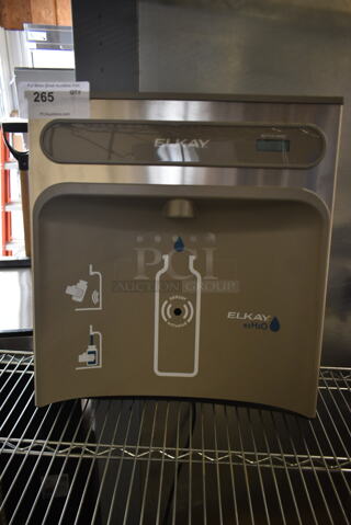 BRAND NEW SCRATCH AND DENT! Elkay EZWSR 1D Stainless Steel Water Bottle Filling Attachment for Water Fountain. 115 Volts, 1 Phase. 