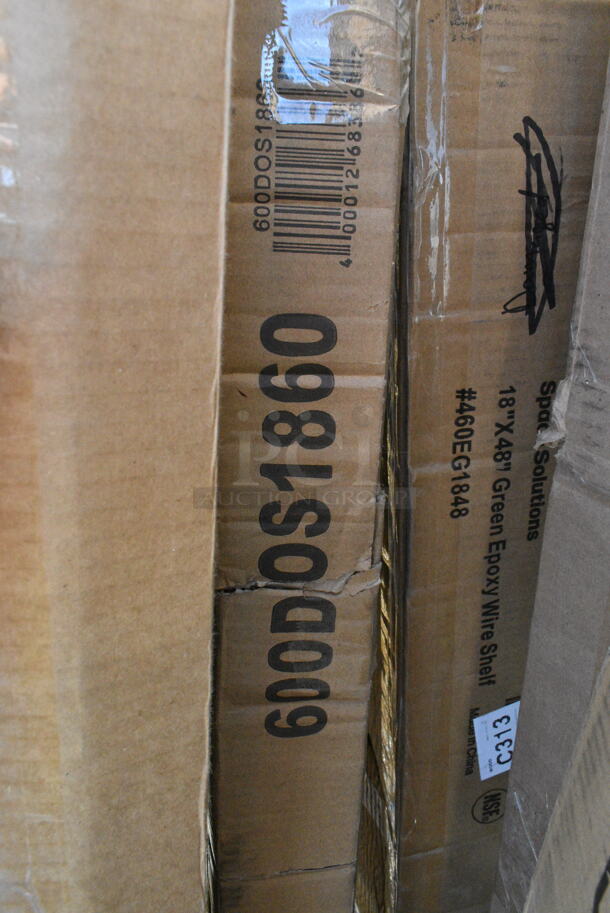 BRAND NEW SCRATCH AND DENT! Regency 600DOS1860 Stainless Steel Double Deck Overshelf - 18" x 60" x 32". May Be Missing Pieces.  - Image 3 of 3