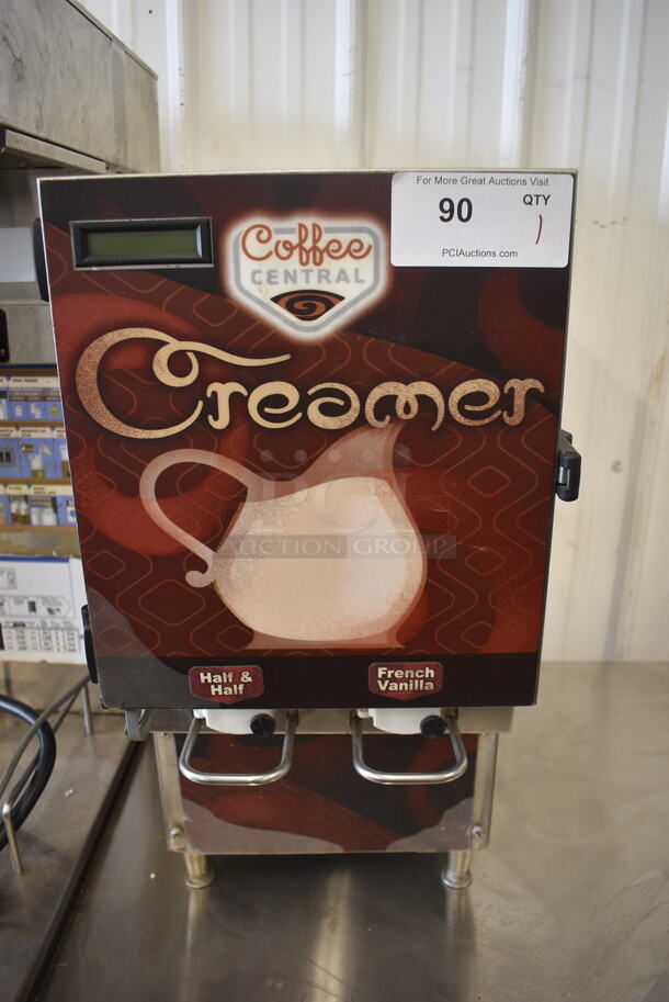 Sure Shot AC 220 Commercial Countertop Milk/Cream Liquid Dispenser On Galvanized Legs. Tested and Working! - Image 1 of 5