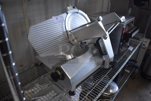 Univex 7512 Manual Countertop Meat Slicer 115 Volts 1 Phase. Tested and Working!  - Image 2 of 6