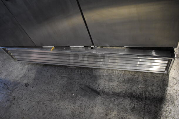 True T-72 Stainless Steel Commercial 3 Door Reach In Cooler w/ Poly Coated Racks. 115 Volts, 1 Phase. 78x30x73. Tested and Working! - Image 5 of 10