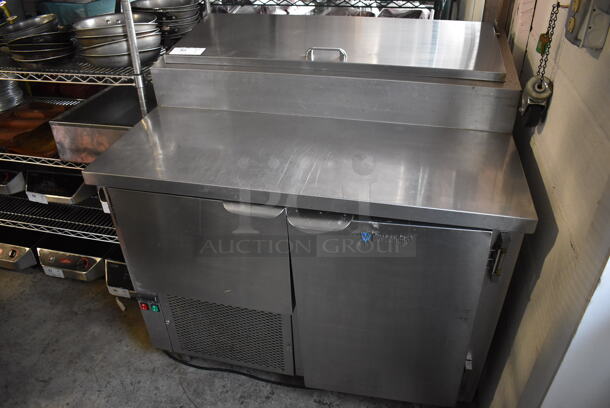 CustomCool Stainless Steel Commercial Pizza Prep Table. 42x34x44. Tested and Powers On But Does Not Get Cold - Image 2 of 10