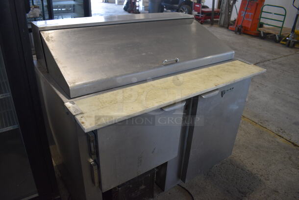 CustomCool Stainless Steel Commercial Sandwich Salad Prep Table Bain Marie Mega Top on Commercial Casters. 48x34.5x44.5. Tested and Working! - Image 7 of 7