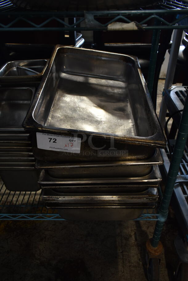 ALL ONE MONEY! Lot of Full Size Stainless Steel Drop In Bins - Image 2 of 5