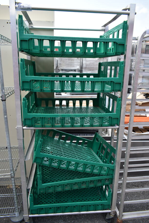 Hubert Metal Commercial Pan Transport Rack on Commercial Casters.  - Image 1 of 4