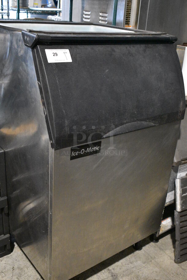 Ice O Matic Stainless Steel Commercial Ice Machine Bin. 31x31x51