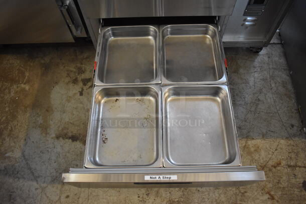 Duke DPC-38-120-DRW-DR-LM Stainless Steel Commercial Prep Station w/ 2 Drawers on Commercial Casters. 120 Volts, 1 Phase. 38x36x51. Tested and Working! - Image 11 of 12