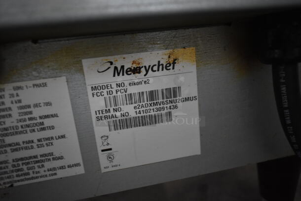 2014 Merrychef eikon e2 Stainless Steel Commercial Countertop Electric Powered Rapid Cook Oven. 208/240 Volts, 1 Phase.  - Image 6 of 7