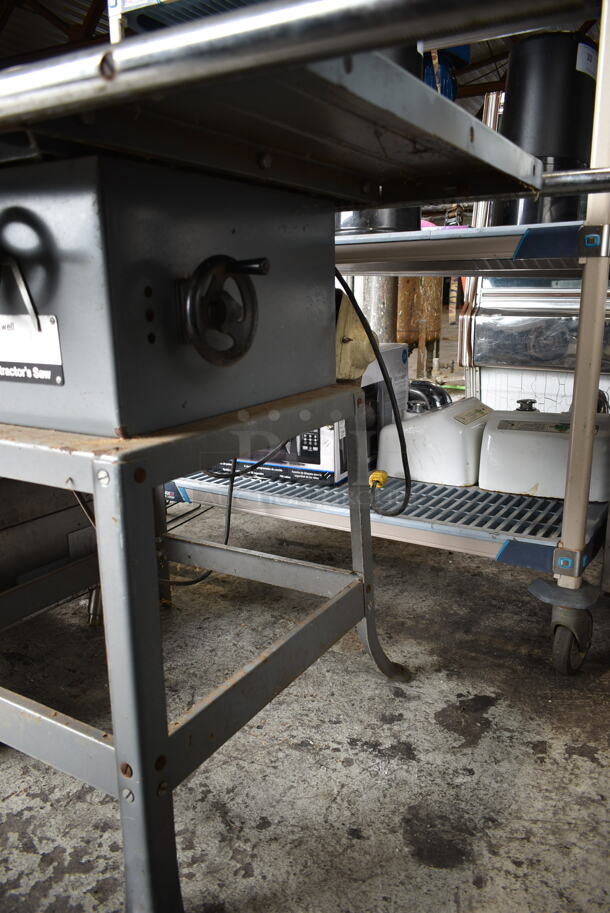 Rockwell 10 Metal Floor Style Contractors Saw. 115/230 Volts, 1 Phase. Tested and Working! - Image 5 of 7