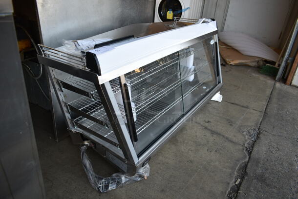 BRAND NEW SCRATCH AND DENT! KoolMore HDC-6C-SS Stainless Steel Commercial Countertop Warming Display Case Merchandiser. 110-120 Volts, 1 Phase. Tested and Powers On But Does Not Get Warm - Image 2 of 5