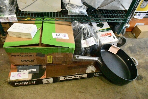 5 Various Items Including Squirrel Buster Bird Feeder, Koah KO-NOSTRAND Camera Gadget Bag, Pyle PWMA3003BT.NEW Amplifier, Portable Play Yard for Pets. 5 Times Your Bid! - Image 1 of 12