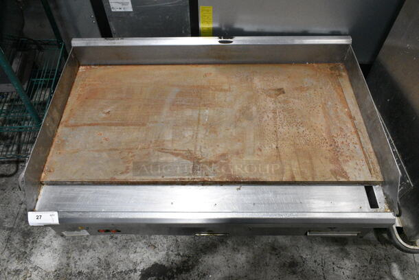 Southbend HDG-48 stainless Steel Commercial Countertop Natural Gas Powered Flat Top Griddle.  - Image 4 of 5