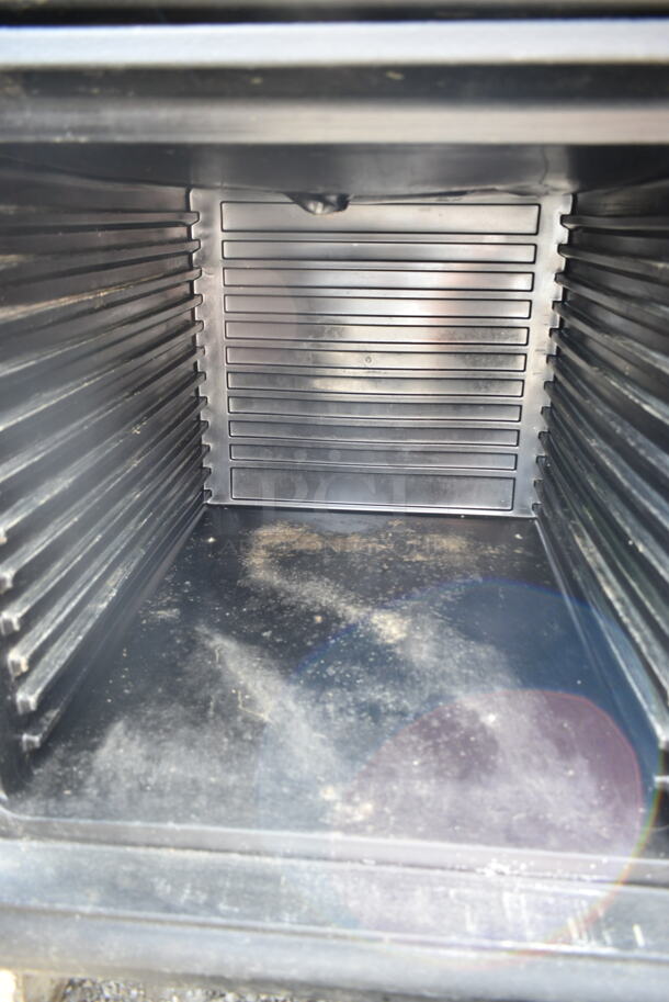 Cambro 1600MPC Black Poly 2 Compartment Catering Cabinet on Commercial Casters.  - Image 6 of 8