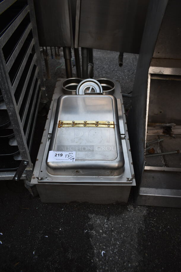 Stainless Steel Commercial Drop In Food Warmer w/ Main Bay and 2 Cylindrical Bays. - Image 1 of 4
