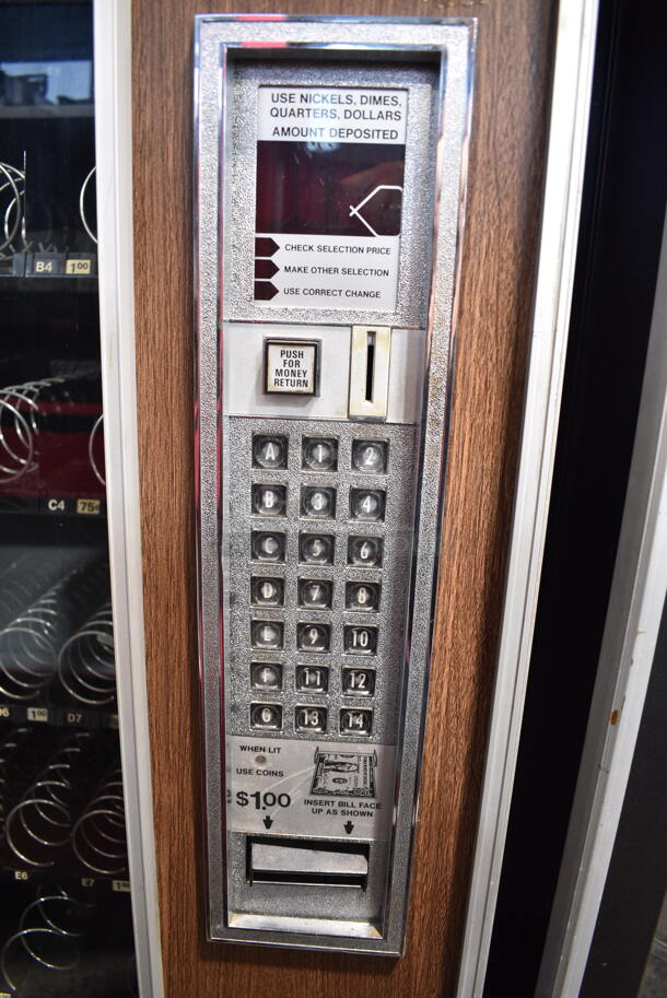 AP Automatic 6600 Metal Commercial Vending Machine. Lock Was Removed; No Key. 115 Volts, 1 Phase. Tested and Does Not Power On - Image 2 of 7