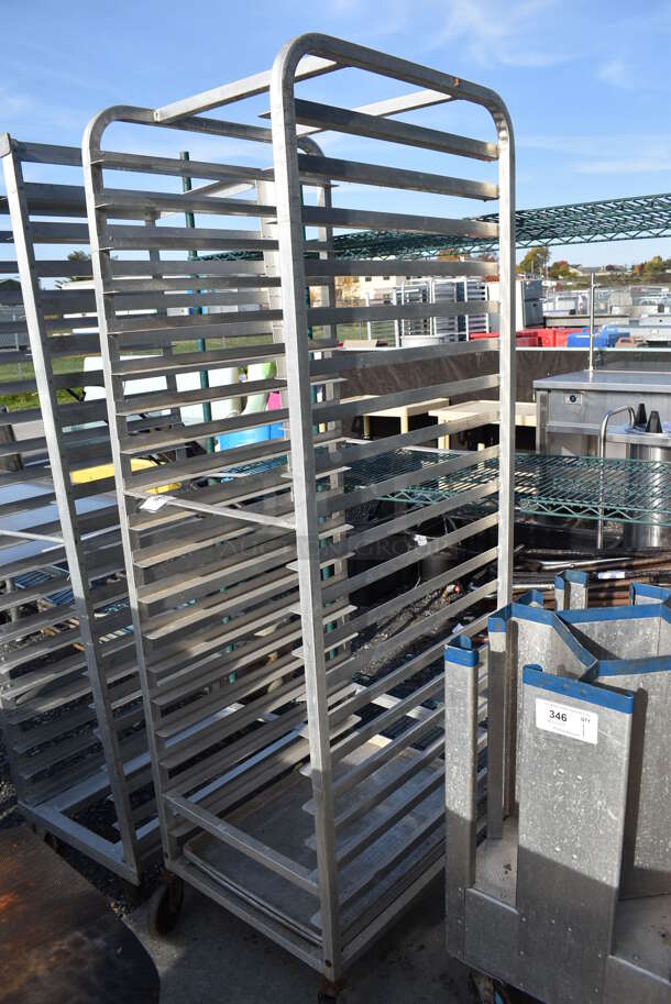 Metal Commercial Pan Transport Rack on Commercial Casters. 20.5x26x70 - Image 2 of 4