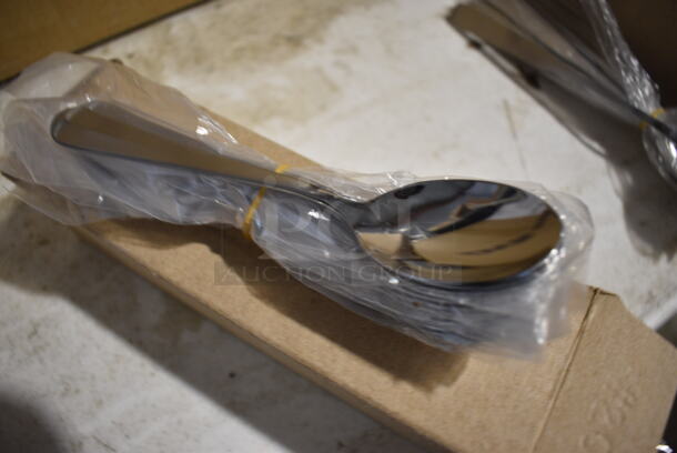 12 BRAND NEW! Stainless Steel Spoons. 6". 12 Times Your Bid! - Image 2 of 3
